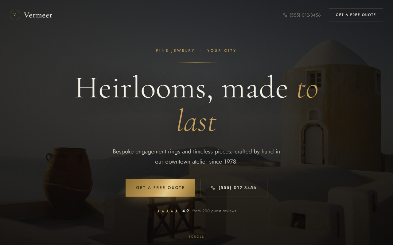 Vermeer Fine Jewelers design preview