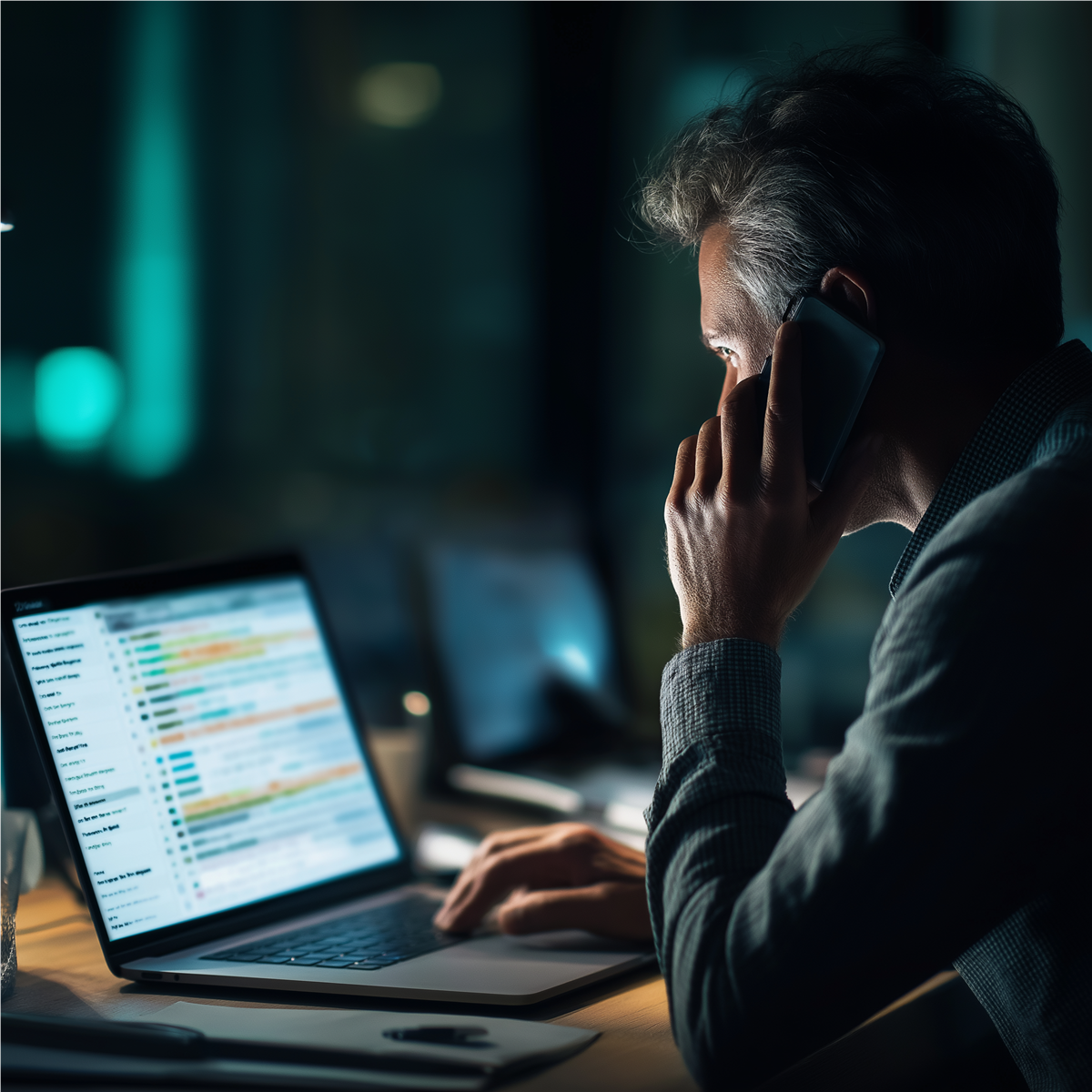 Owner reviewing dashboard