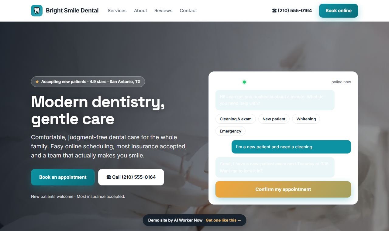 Dental website template