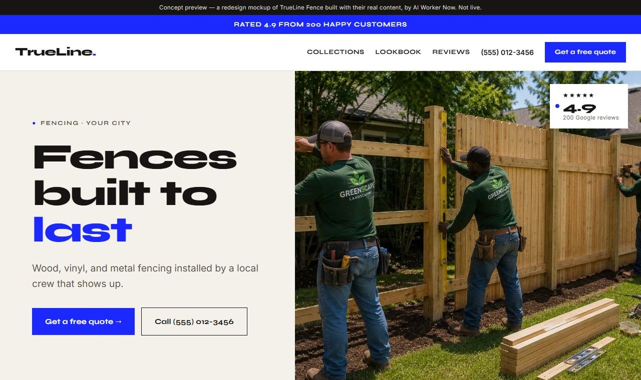 Fencing website template