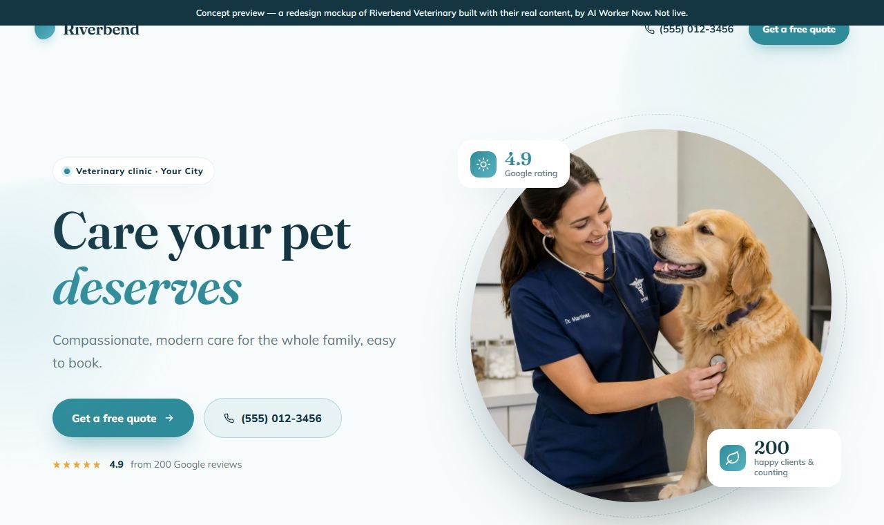 Veterinary website template